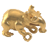 Gold pendant of a tapir from the Mexican and Central American Collection