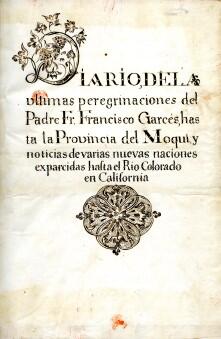 Diary of Francisco Garcés