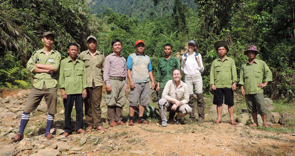 Dr. Mary Blair with protected area staff in Vietnam