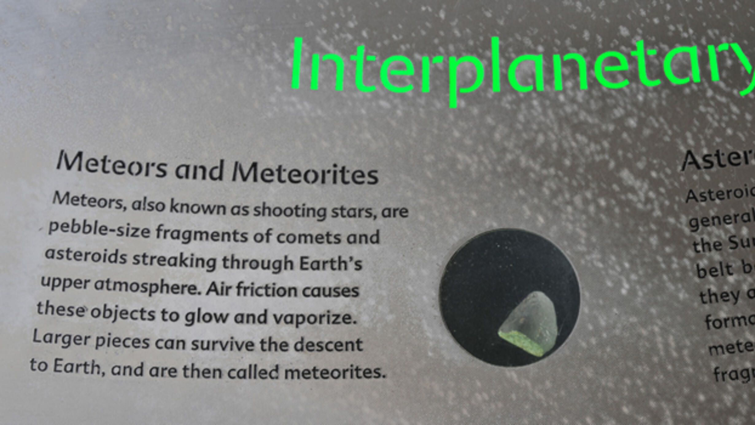 Meteors and meteorites_HERO