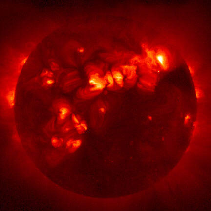 X-ray photograph of the Sun