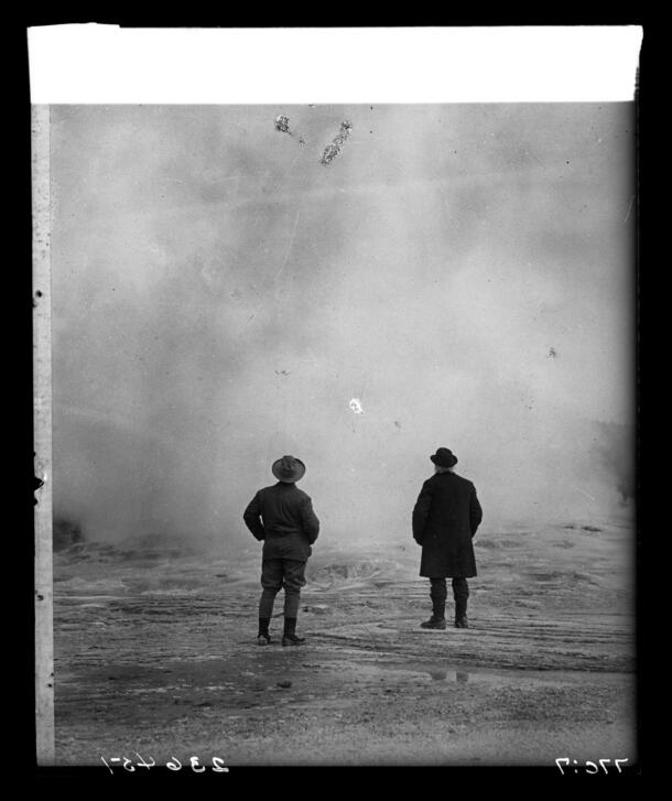 TR and John Burroughs at Yellowstone