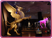 Shot of the Mythic Creatures exhibit