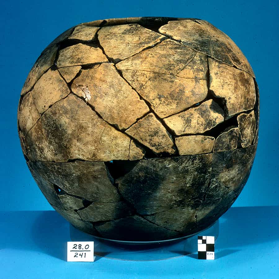 reconstructed pot artifact