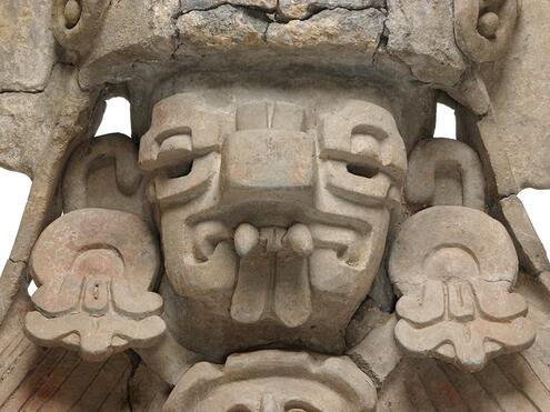 Zapotec urn's face mask