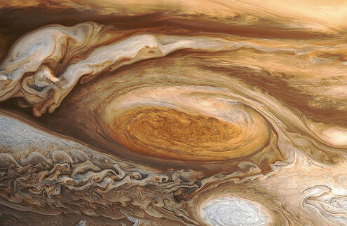 Jupiter's surface.