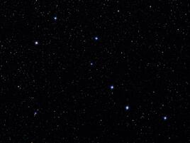Night starry sky, big dipper