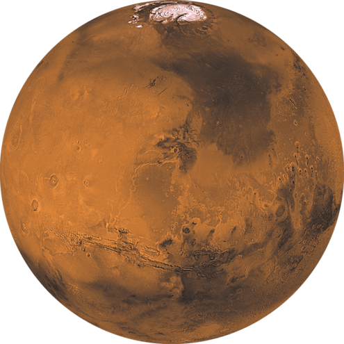 Mars seen from space