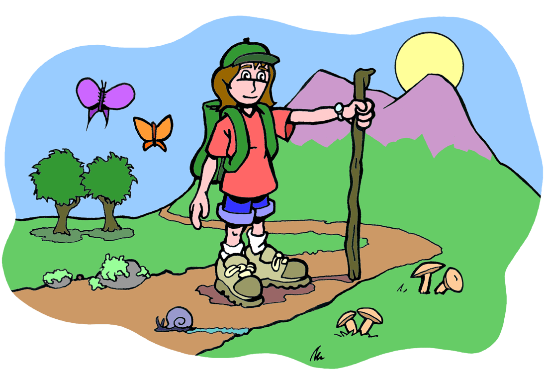 Hiking Drawing BioBenefits OLogy Science for Kids