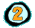 A graphic with the number 2 written in an illustrated, bordered circle.