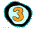 A graphic with the number 3 written in an illustrated, bordered circle.
