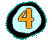A graphic with the number 4 written in an illustrated, bordered circle.