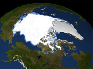 sea ice covering the Arctic as of 1979