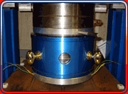 blue cylindrical machine