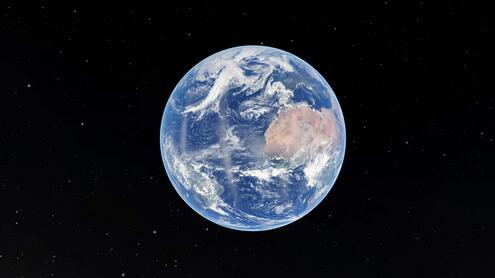 Arial view of Planet Earth
