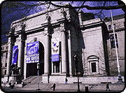 The Central Park West entrance of the American Museum of Natural History.