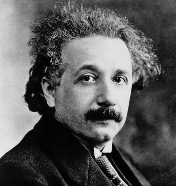 portrait of Einstein in middle age