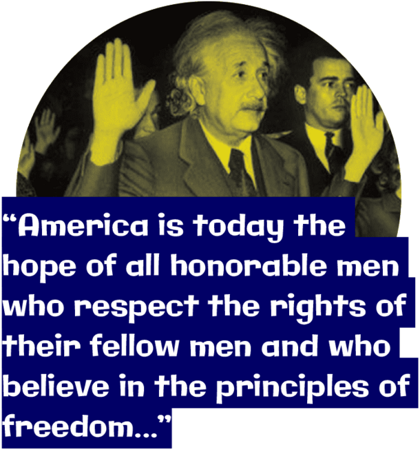 “America is today the hope of all honorable men who respect the rights of their fellow men and who believe in the principles of freedom...”