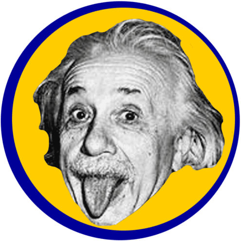 Einstein sticking his tongue out