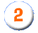 The number "2" in block text inside of a light-colored circle.