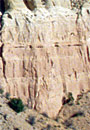 A tall rock formation in Ghost Ranch, New Mexico.