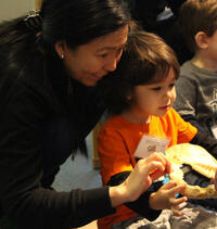 EAP - Family Looking at a Shark Jaw