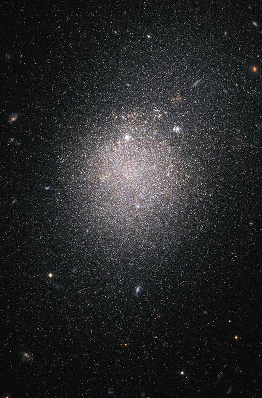 NGC 4163 Dwarf Starburst Galaxy