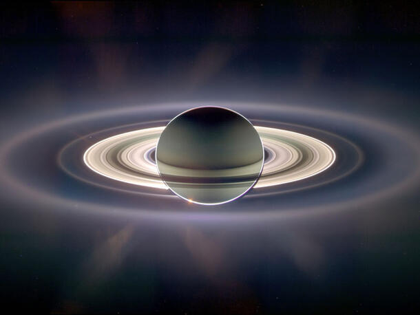 Saturn's night side