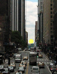 Manhattanhenge: Full Sun Mock-up