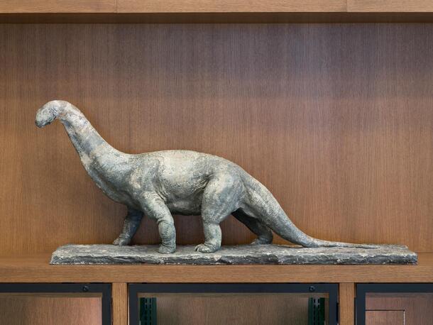 Camarasaurus model, Erwin S. Christman, 1919