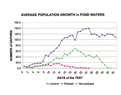 Figure 6: Average Population in Pond Waters