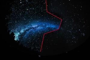 An image of the Milky Way.