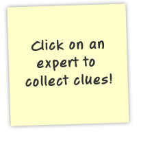 Click on each expert to collect the clues.