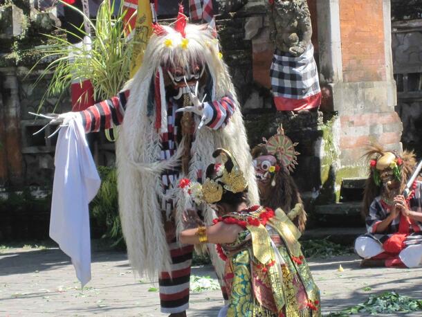 Balinese Masks in Temples, Performances, and Tourist Shops