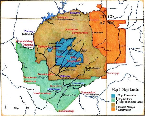 Hopi lands, sites, and waters