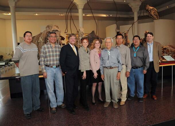 Zuni Delegation visits AMNH
