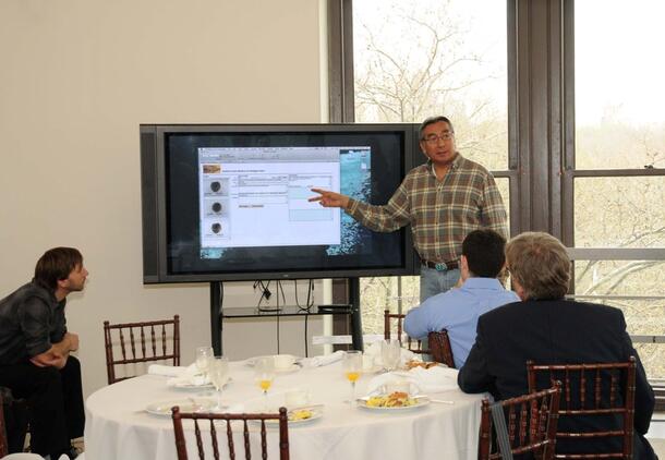 Zuni Delegation visits AMNH