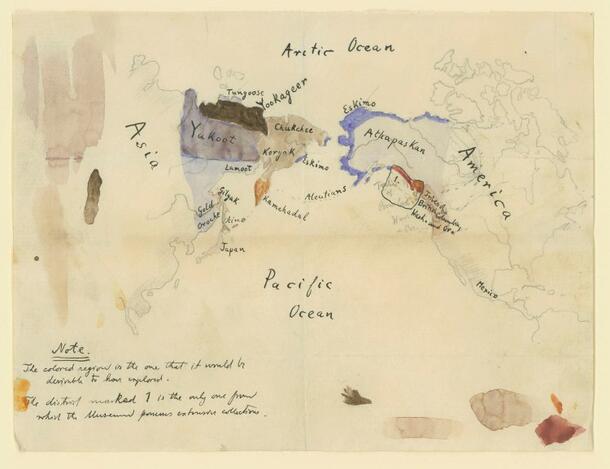 Map drawn by Franz Boas