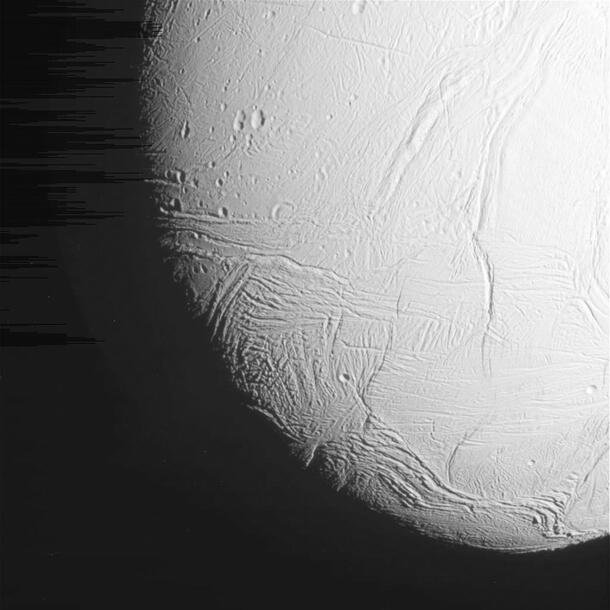 Saturn's moon, Enceladus.