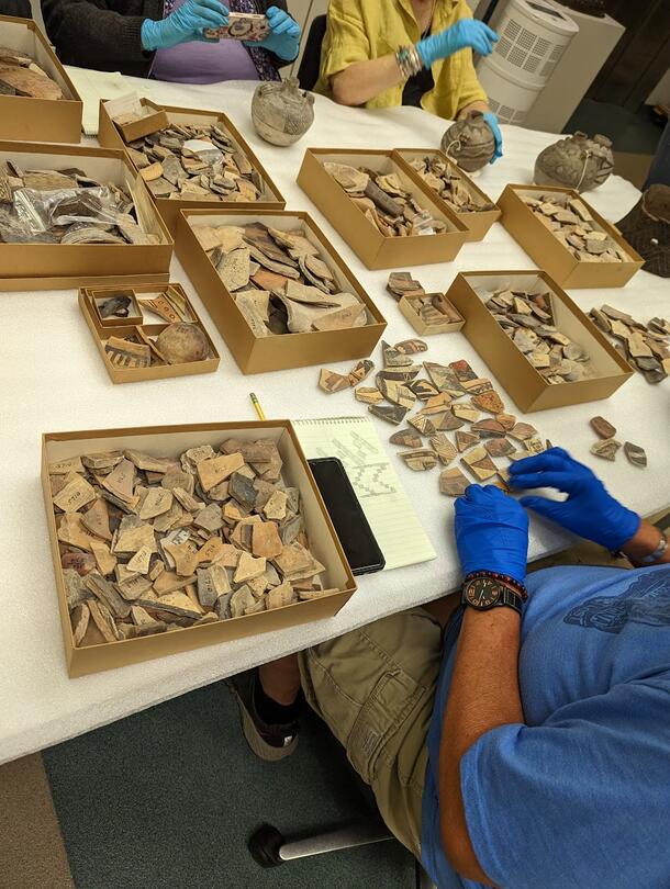 Pot sherds.