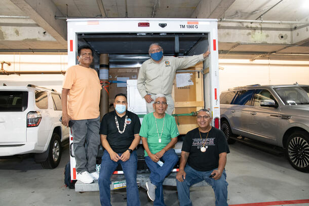 Tohono O’odham Nation representatives completed the packing