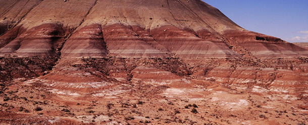 Aucosaur Butte Layered Rock for Fossils