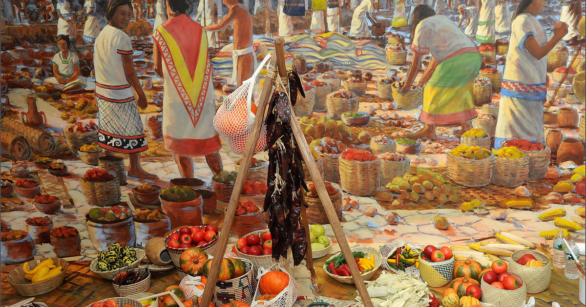 Diorama in Our Global Kitchen Exhibition Illuminates Amazing Food Heritage in Aztec Market AMNH
