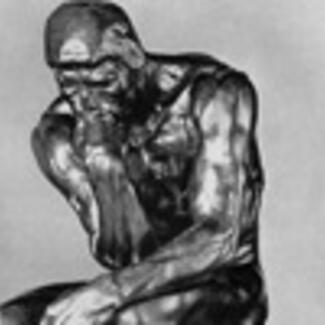 The Thinker, a sculpture by Auguste Rodin.