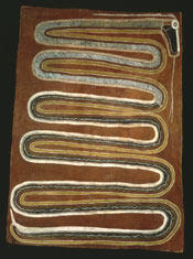 Stylized, artistic depiction of a snake.
