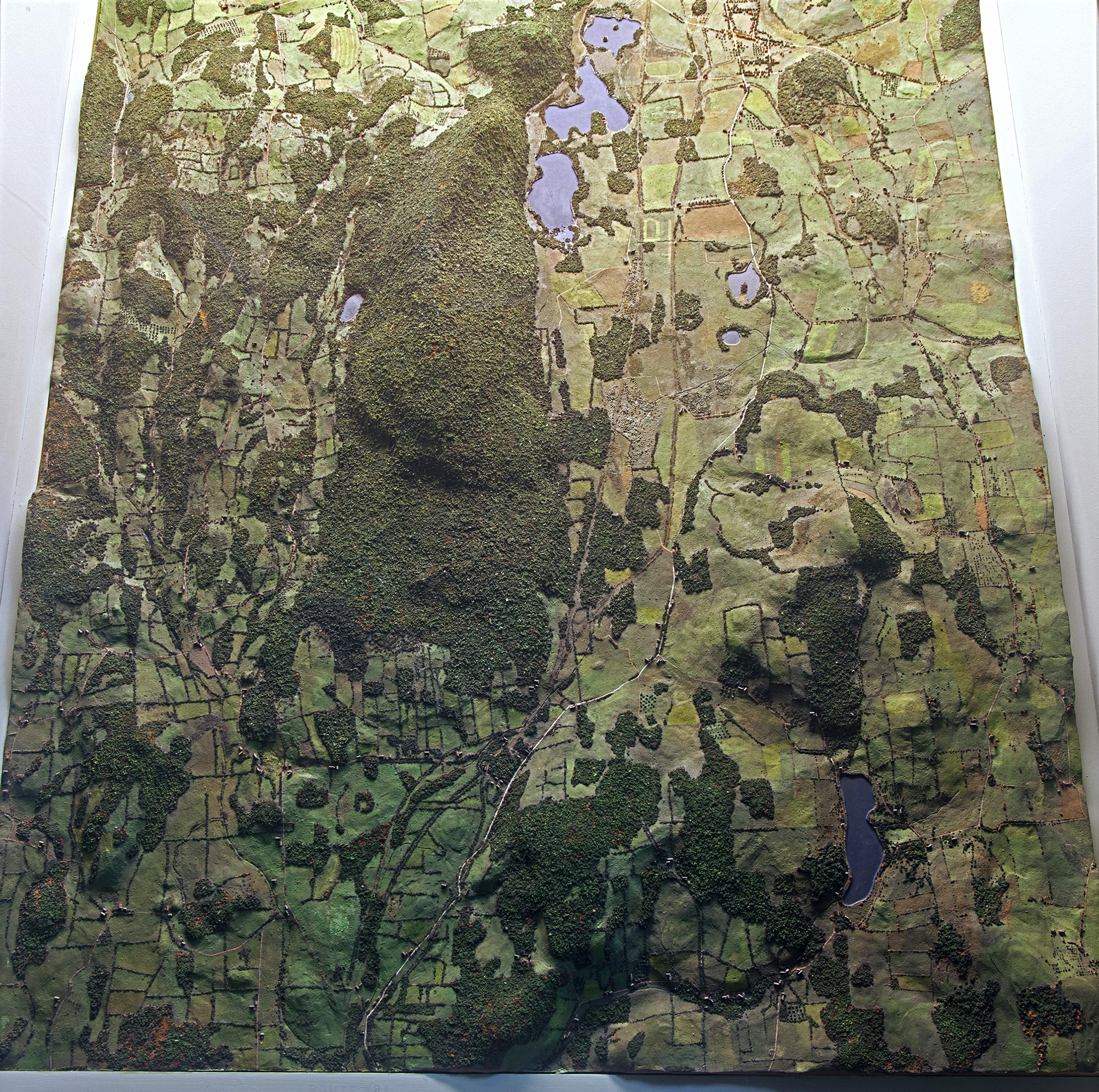 Model showing Bird's Eye View of Stissing Mountain and the Valley Of Fine.