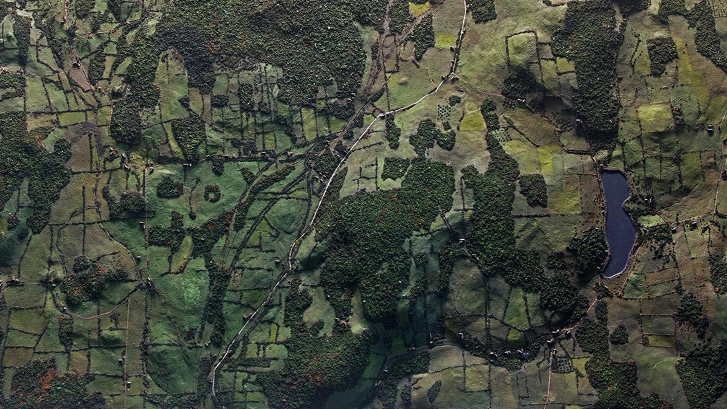 Model showing Bird's Eye View of Stissing Mountain and the Valley Of Fine