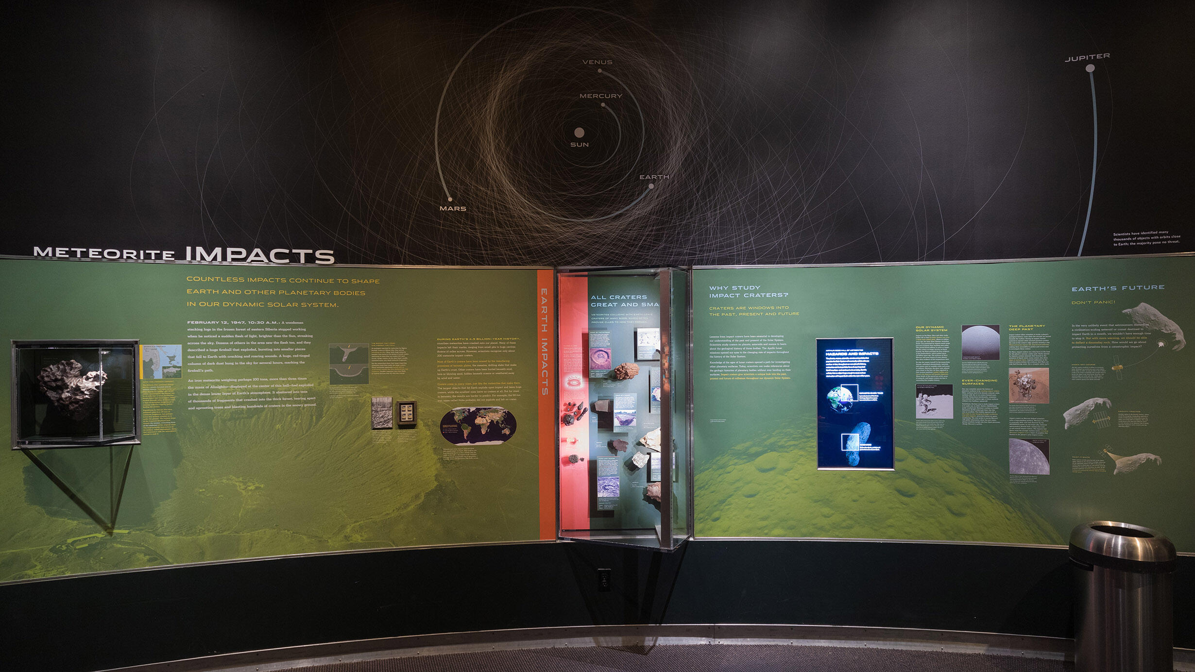 meteorite impacts section