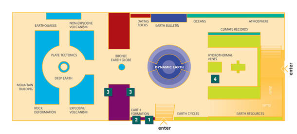 HoPE Tour Map: How Earth Formed