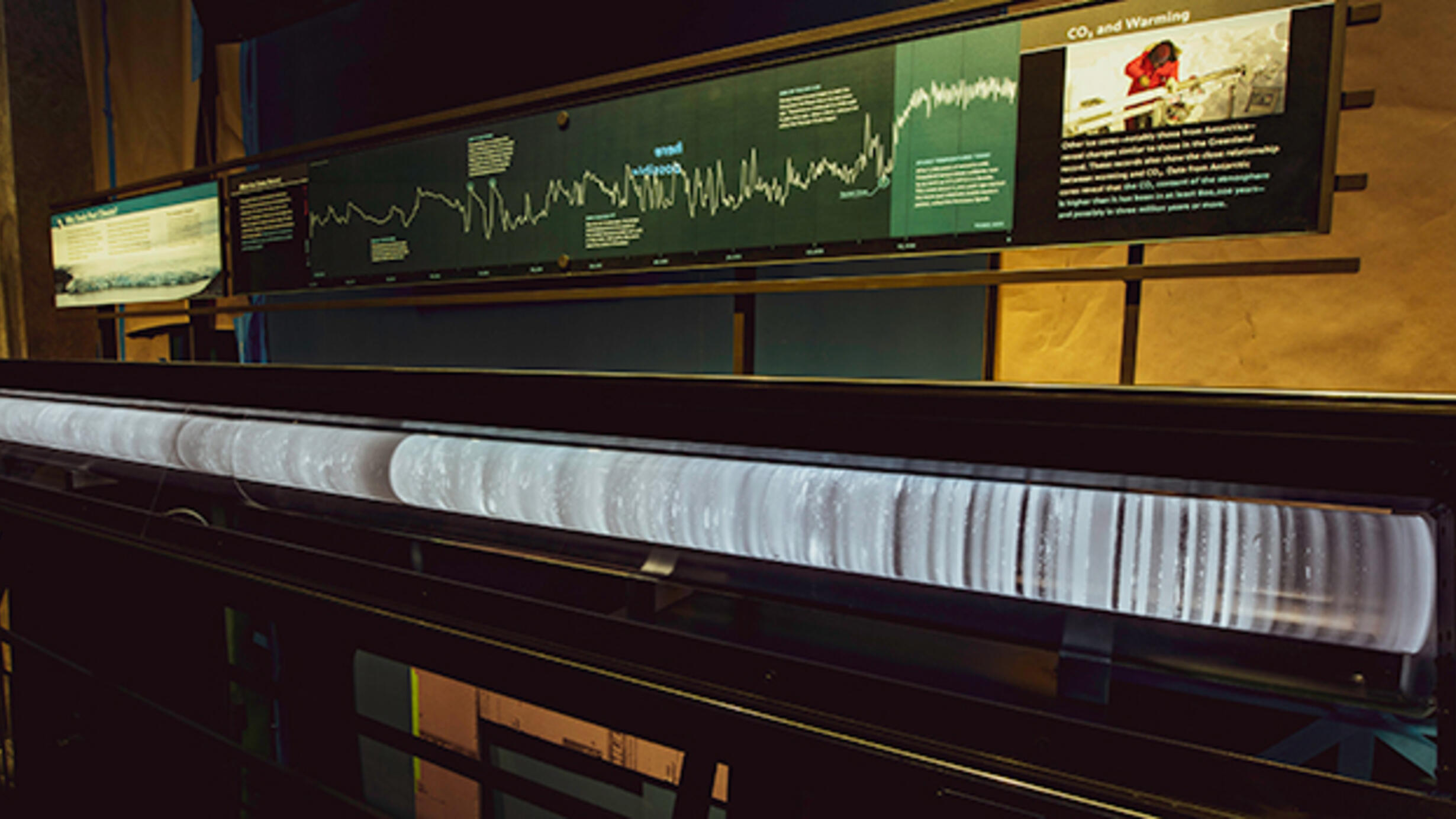 Ice core section of the Hall of Planet Earth